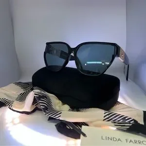 Sabine Designer Sunglasses by Linda Farrow Linda Farrow Sabine Sunglasses | THAT main image 4